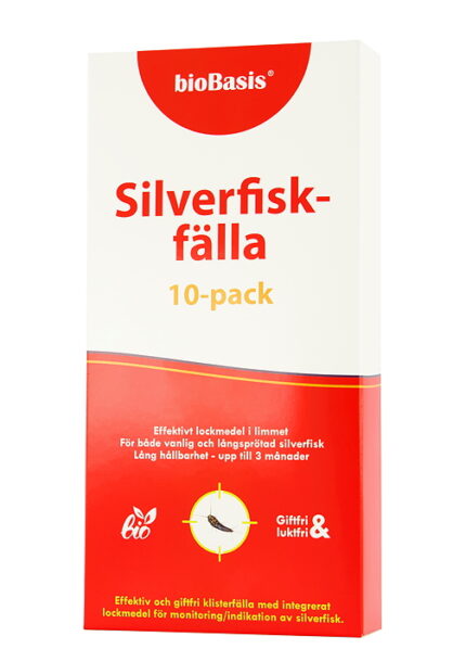 Silverfiskfälla 10-pack Biobasis